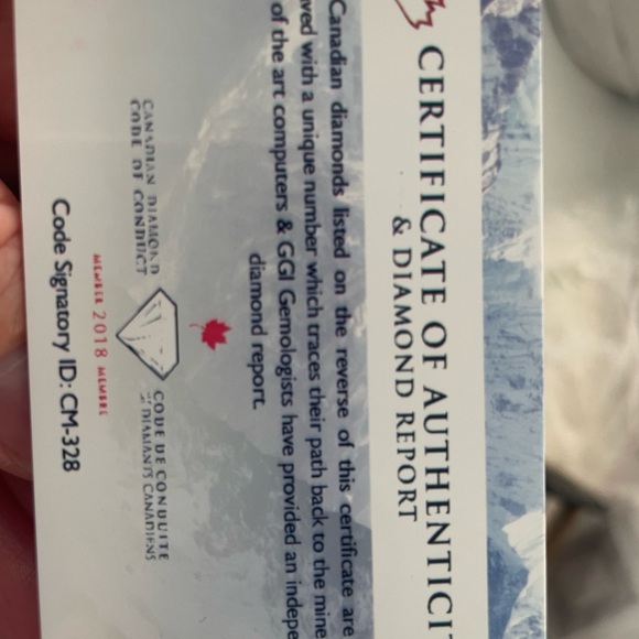 Singal Canadian diamond necklace - Picture 5 of 5